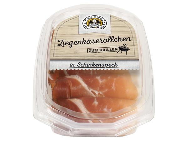 KÄSEMACHER Ziegenkäseröllchen in Schinkenspeck