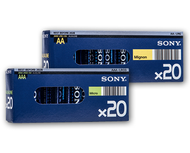 Piles en mégapack SONY