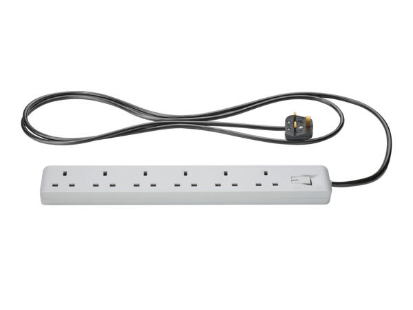 Silvercrest 6 Socket Extension Lead