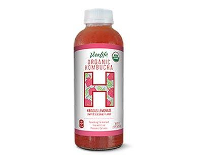 VitaLife 
 Hibiscus Lemonade or Peach Mango Kombucha