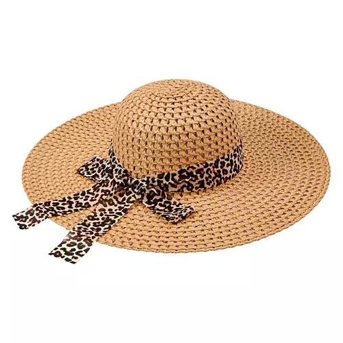 Ladies Beach Hat - Multi Color, One Size