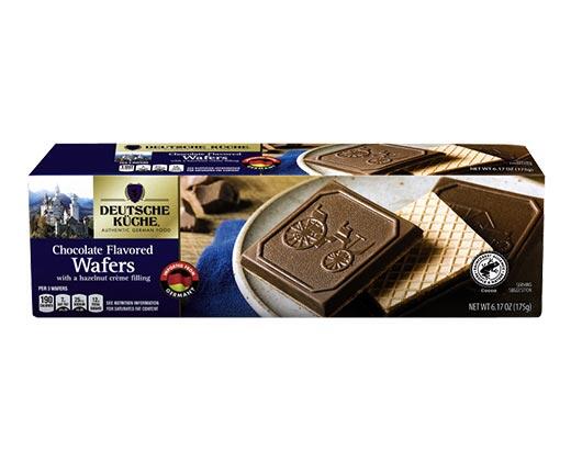 Deutsche Küche 
 Milk or Dark Chocolate Covered Wafers