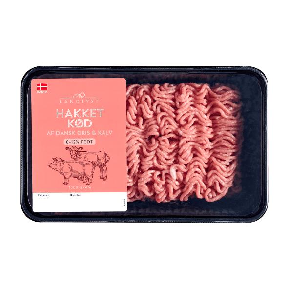 Hakket kød af dansk gris og kalv