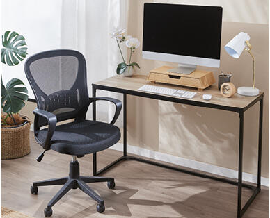 Home Study Desk - Black/Natural