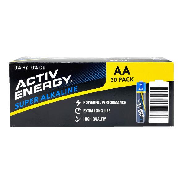 ACTIV ENERGY(R) 				Alkalinebatterijen, 30 st.