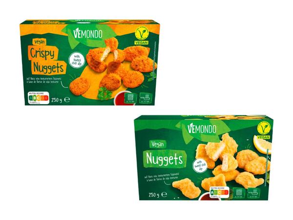 Nuggets végans avec sauce