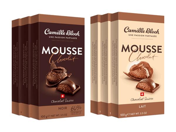Mousse Chocolat Camille Bloch, pack de 3