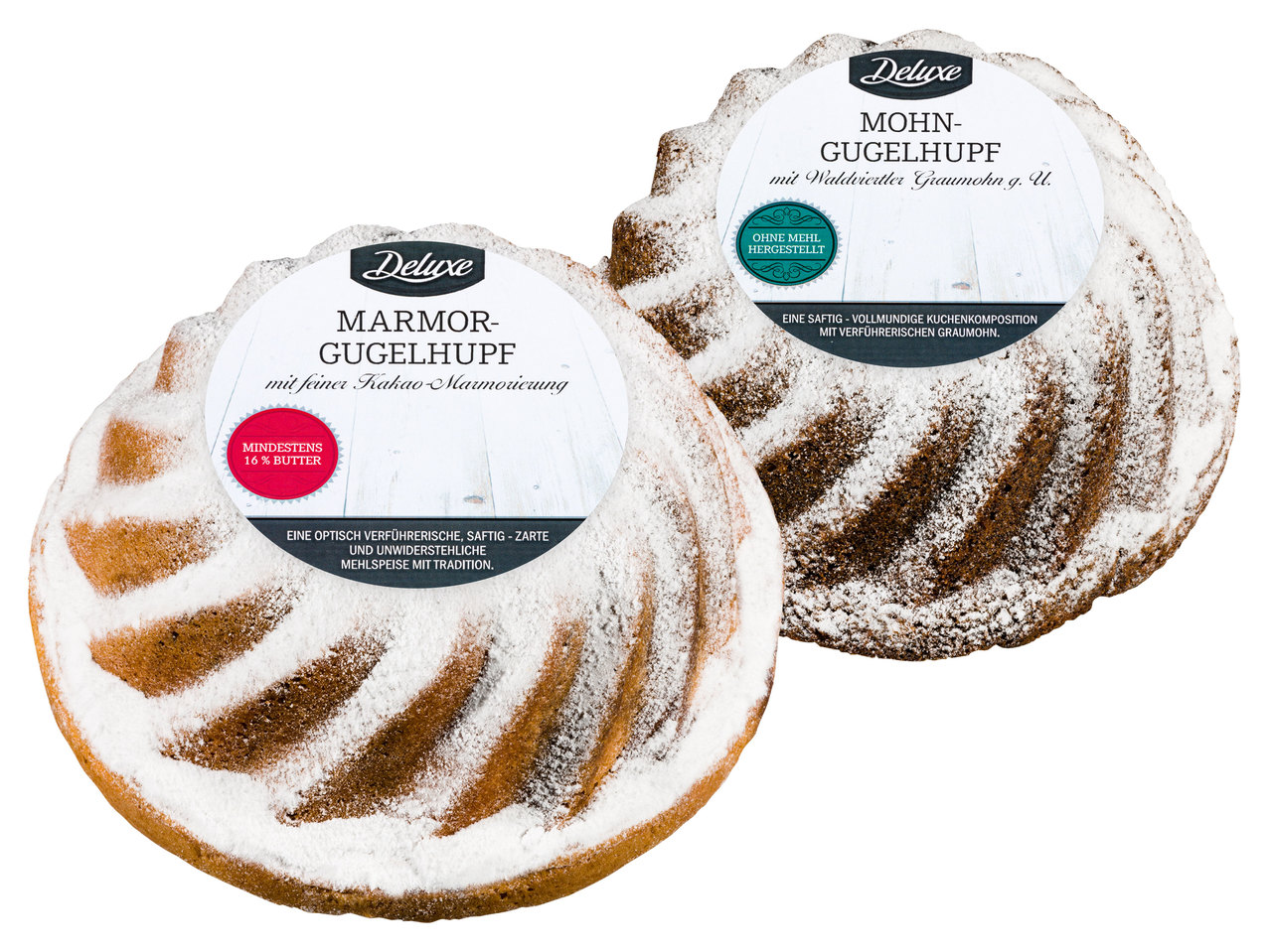 DELUXE Österreichischer Marmor- oder Mohngugelhupf
