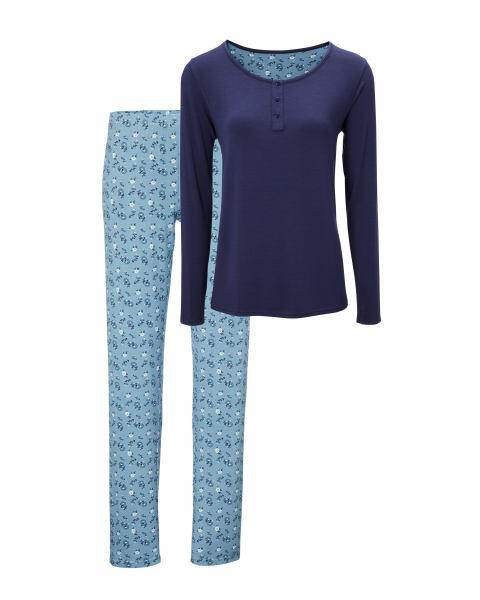 Avenue Blue Floral Ladies' Pyjamas