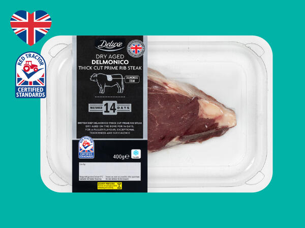 Deluxe Dry-Aged Delmonico British Beef Thick Cut Prime Rib Steak