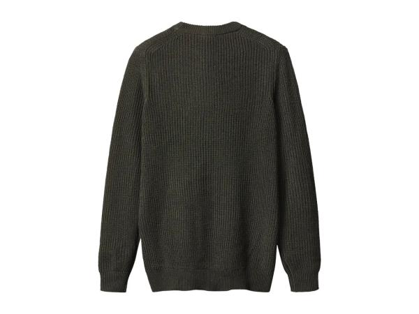 Esmara Men's Dark Green Chunky Knitted Jumper