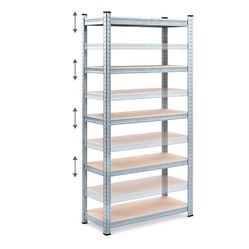 MONZANA Schwerlastregal 875 kg, Doppelpkg.180 x 90 x 40 cm