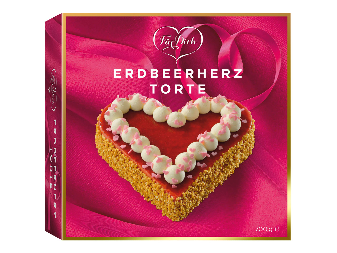 FÜR DICH Erdbeertorte in Herzform