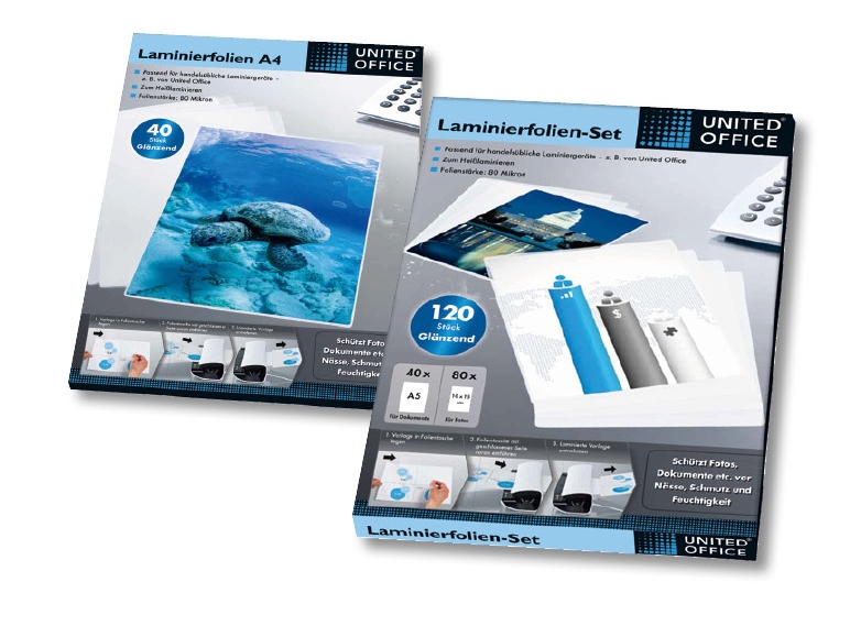 Set feuilles pour plastifieuse