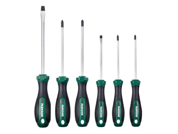 Screwdriver set, 6 pieces