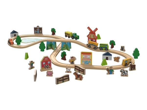 Playtive Farm/​Dinosaur Wooden Train Set