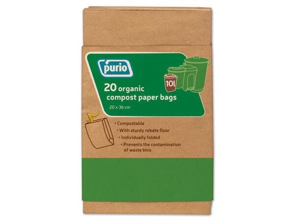 Biokompost-Papierbeutel 10 Liter