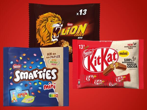 Lion, Kit Kat oder Smarties Minis