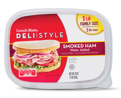 Lunch Mate Deli Style Family Size Smoked or Honey Ham