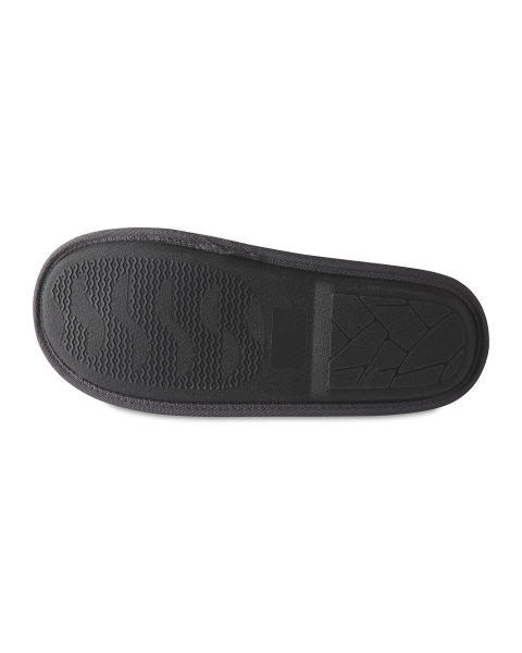 Black Mule Memory Foam Slippers
