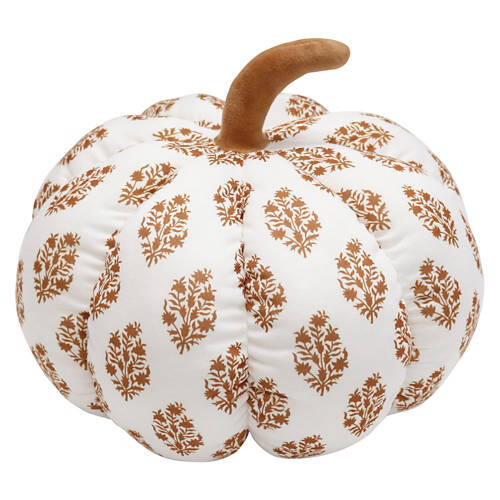 Jumbo Pumpkin Pillow, Jersey Print
