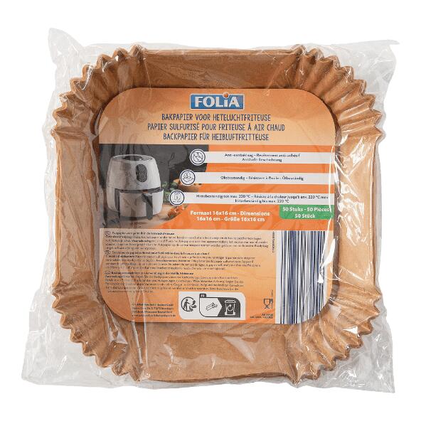 FOLIA(R) Backpapierbögen für die Heißluftfritteuse