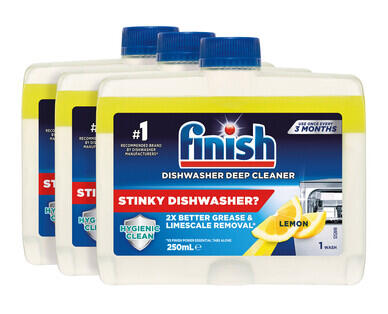 Finish Rinse Aid 3pk or Dishwasher Cleaner 3pk