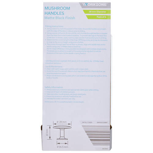 Cupboard Door Handles 4 Pack or 6 Pack