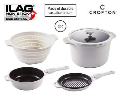 Cast Aluminium Nesting Cookware 6pc Set