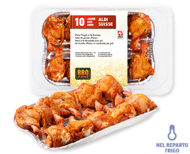 Alette di pollo da grigliare BBQ