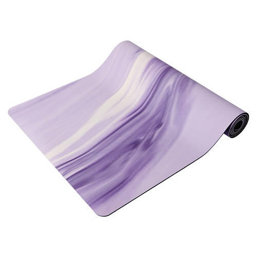 Premium Yoga Mat, Purple Marble