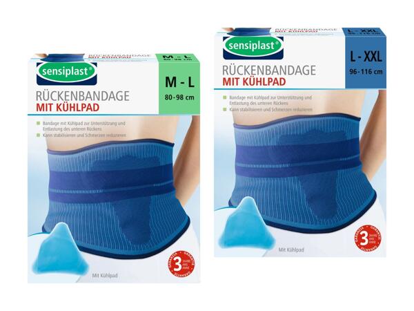 Bandage dorsal avec pad réfrigérant