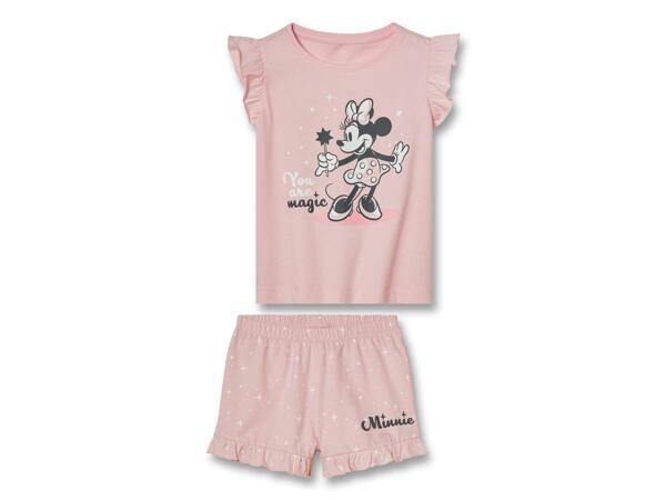 Girls' short pyjama set Girls' Short Pyjama Set "Mickey Mouse, Peanuts"