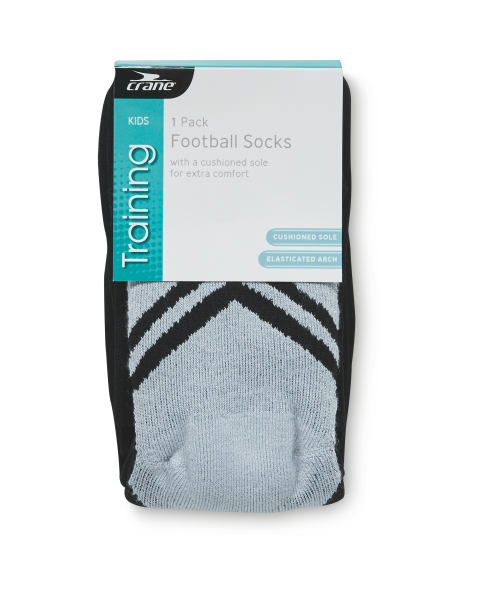 Crane Kids' Black Football Socks