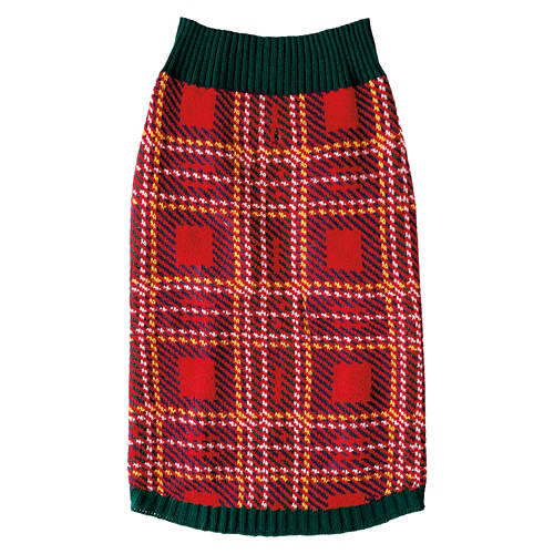 Pet Christmas Sweater - Tartan, XS