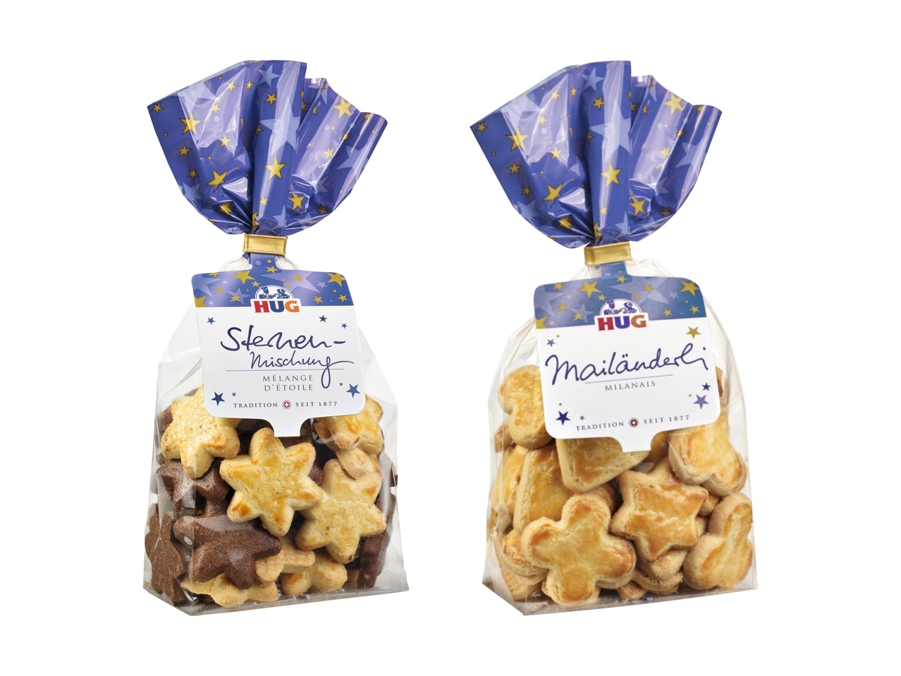 Assortiment de biscuits étoiles/ Milanais HUG