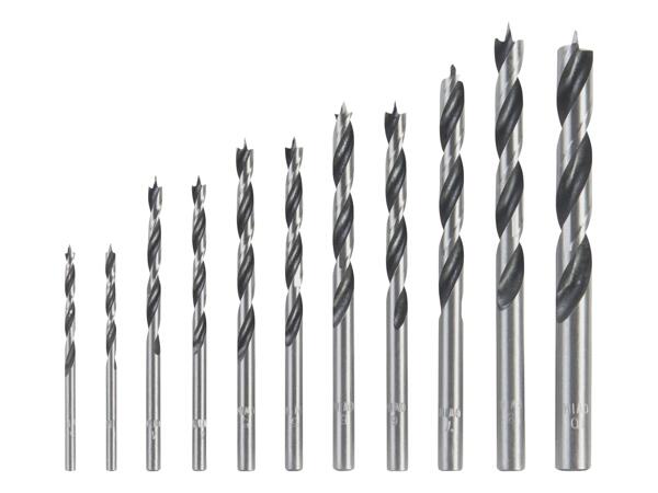 Drill bit set or bit set, 11 pieces