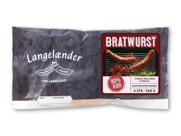 Karrypølser eller bratwurst