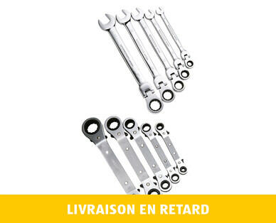 WORKZONE(R)
JEU DE CLÉS À FOURCHE AVEC CLIQUET/JEU DE CLÉS À CLIQUET