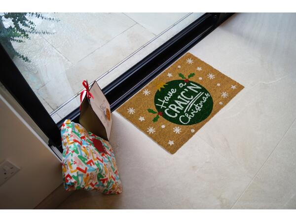 Christmas Coir Doormat