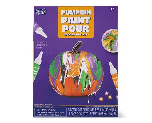 Paper Magic Pumpkin Paint Pour