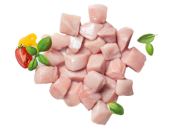 Frisches Hendlgulaschfleisch