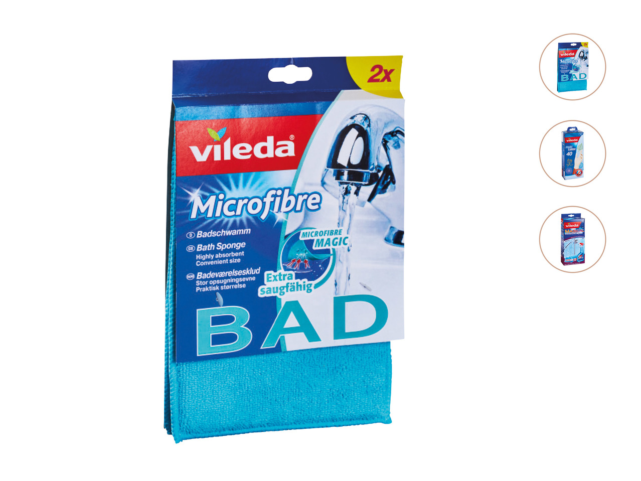 Vileda Microfibre Cloth, Cleaning Gloves or Magical Spray1