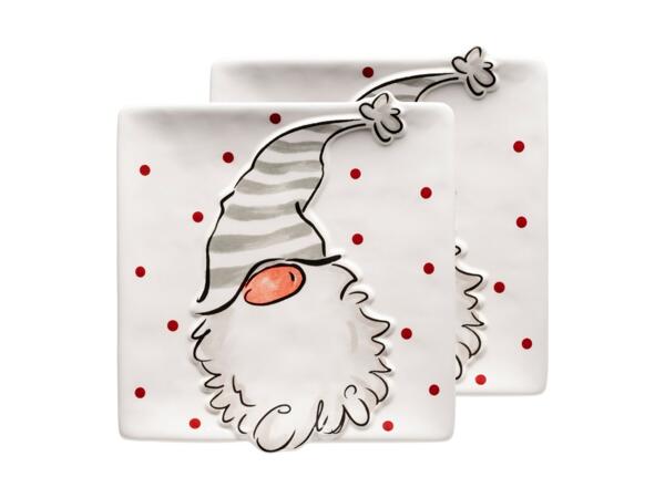 Assiettes en céramique Mäser, set de 2
