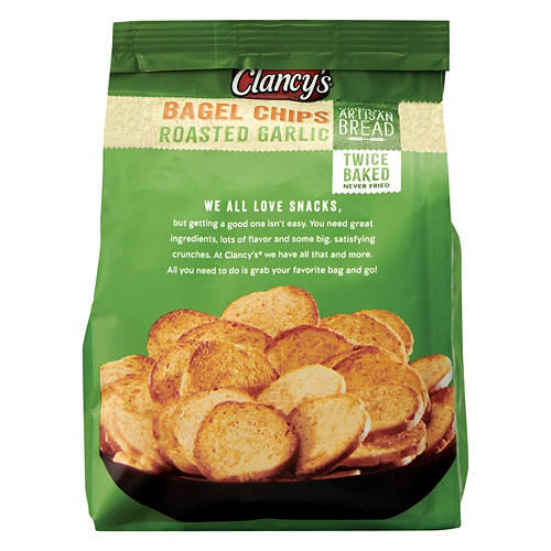 Roasted Garlic Bagel Chips, 6 oz