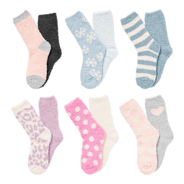 UP2Fashion(R) Chaussettes d'intérieur, 2 paires
