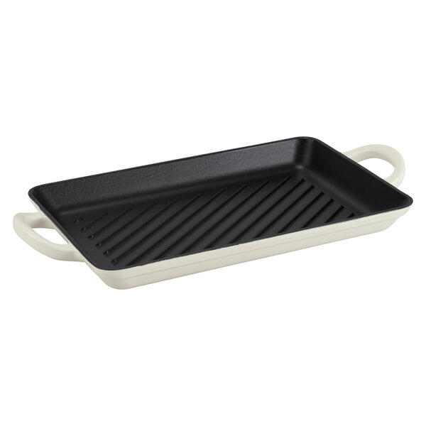 Crofton Cream Cast Iron Skinny Grill Pan