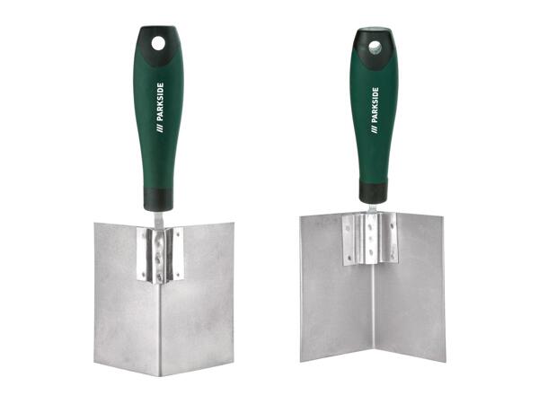Taping knife, spatula, scrapers, 4 pieces or corner trowel set, 2 pieces