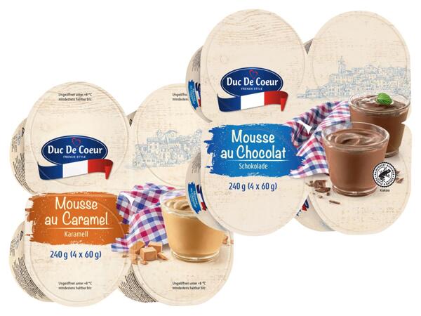 Mousse au Chocolat oder Caramel