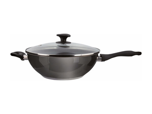 Poêle wok en inox